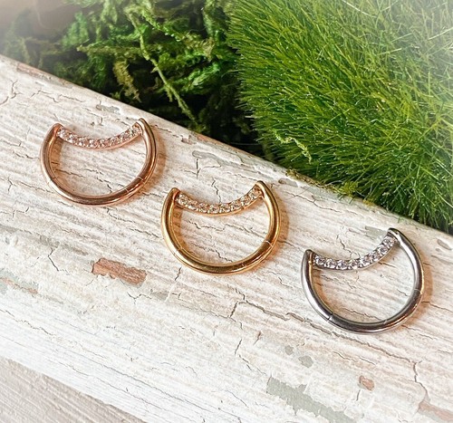 1pc crescent moon hinged - moon,