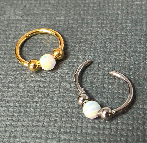 1pc opal ball - opal, hinged
